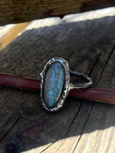 Load image into Gallery viewer, Labradorite ring size 8.5
