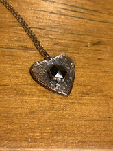 Load image into Gallery viewer, Onyx heart necklace