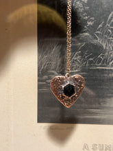 Load image into Gallery viewer, Onyx heart necklace