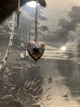 Load image into Gallery viewer, Onyx heart necklace
