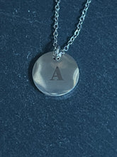 Load image into Gallery viewer, Personalized stainless steel initial pendant necklace