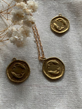 Load image into Gallery viewer, Brass Horoscope necklace
