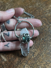 Load image into Gallery viewer, Quartz and labradorite necklace

