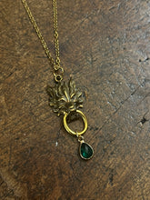 Load image into Gallery viewer, Green drip Dragon necklace
