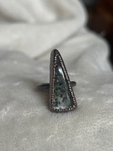 Load image into Gallery viewer, Moss agate ring size 5
