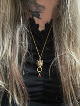 Load image into Gallery viewer, Red drip Dragon necklace
