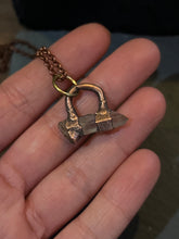 Load image into Gallery viewer, Copper electroformed quartz necklace
