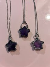 Load image into Gallery viewer, Amethyst star necklace

