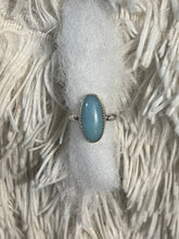 Load image into Gallery viewer, Blue stone ring size 5.25
