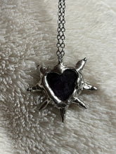 Load image into Gallery viewer, Amethyst heart necklace
