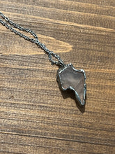 Load image into Gallery viewer, Rose quartz lightning bolt necklace
