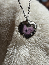 Load image into Gallery viewer, Amethyst heart necklace
