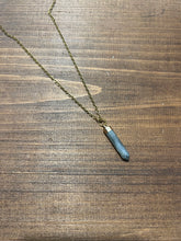 Load image into Gallery viewer, Labradorite point necklace ￼
