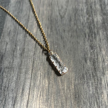 Load image into Gallery viewer, Rectangle stone necklace
