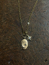 Load image into Gallery viewer, Moon and star necklace
