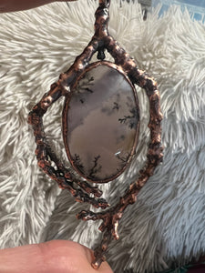 Large Dendritic agate necklace