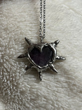 Load image into Gallery viewer, Amethyst heart necklace
