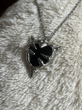 Load image into Gallery viewer, Onyx heart necklace

