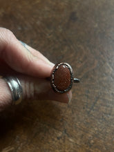 Load image into Gallery viewer, Goldstone ring size 6
