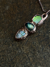 Load image into Gallery viewer, Aura lab Mexican opal necklace
