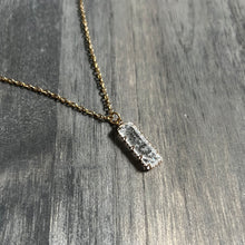 Load image into Gallery viewer, Rectangle stone necklace
