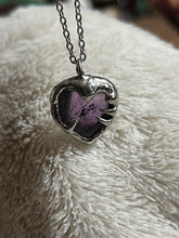 Load image into Gallery viewer, Amethyst heart necklace
