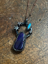 Load image into Gallery viewer, Aura and turquoise necklace
