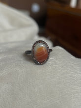 Load image into Gallery viewer, Orange agate ring size 7.25

