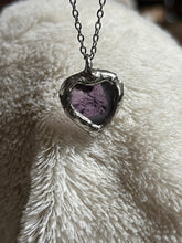 Load image into Gallery viewer, Amethyst heart necklace

