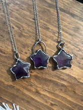Load image into Gallery viewer, Amethyst star necklace
