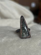 Load image into Gallery viewer, Moss agate ring size 5
