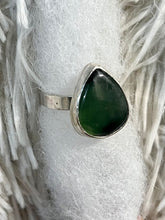 Load image into Gallery viewer, Green stone ring size 9.25
