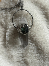 Load image into Gallery viewer, Quartz and labradorite necklace
