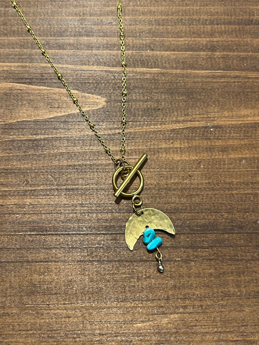 Moon turquoise necklace