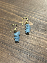 Load image into Gallery viewer, Aquamarine chip earrings
