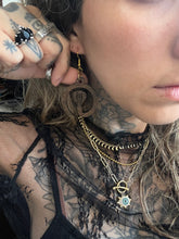 Load image into Gallery viewer, Wooden cobra snake earrings
