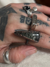 Load image into Gallery viewer, Moss agate ring size 5
