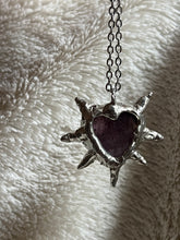 Load image into Gallery viewer, Amethyst heart necklace
