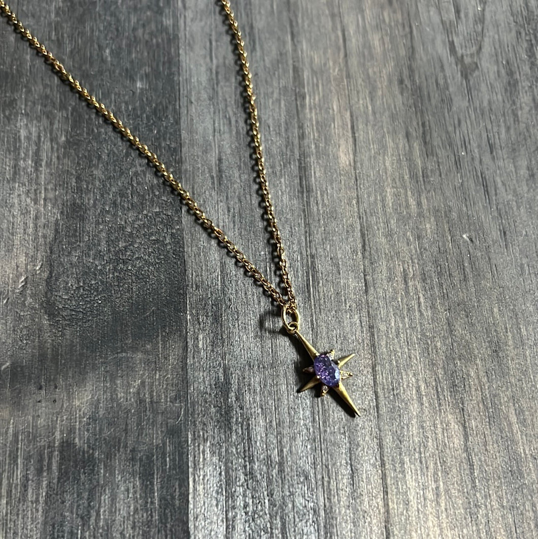Purple Star necklace