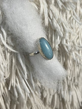 Load image into Gallery viewer, Blue stone ring size 5.25
