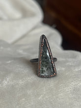 Load image into Gallery viewer, Moss agate ring size 5
