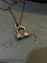 Load image into Gallery viewer, Copper electroformed quartz necklace
