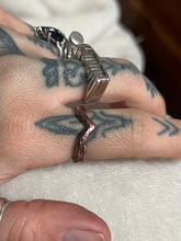 Load image into Gallery viewer, Plain coffin stacking ring size 5
