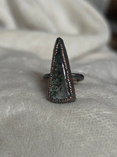 Load image into Gallery viewer, Moss agate ring size 5

