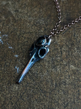 Load image into Gallery viewer, Onyx bird skull
