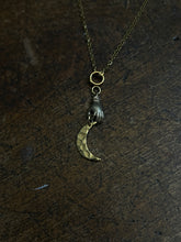 Load image into Gallery viewer, Hand and moon necklace
