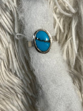 Load image into Gallery viewer, Sterling turquoise ring size 9
