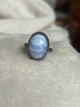 Load image into Gallery viewer, Blue lace agate ring size 7.25
