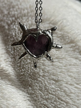 Load image into Gallery viewer, Amethyst heart necklace
