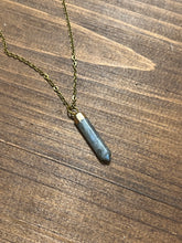 Load image into Gallery viewer, Labradorite point necklace ￼
